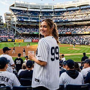 Yankees Pinstriped Baseball Jersey.